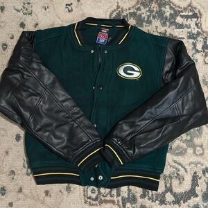 NFL Green and Black Bomber Jacket
